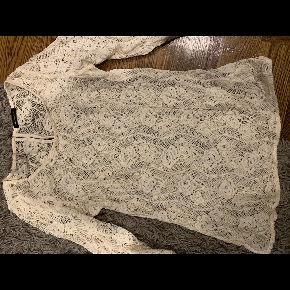 Knit lace top